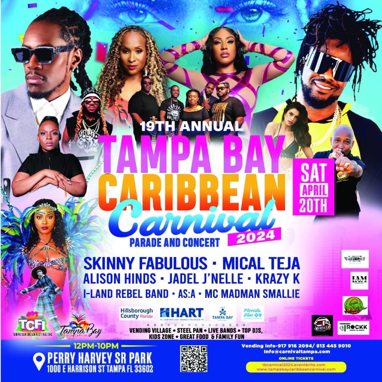 Tampabay Caribbean Carnival- Skinny Fabulous And Alison Hinds 2024
